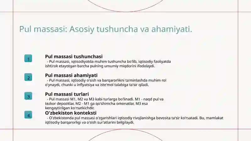 Pul massasi va pul agregatari 3