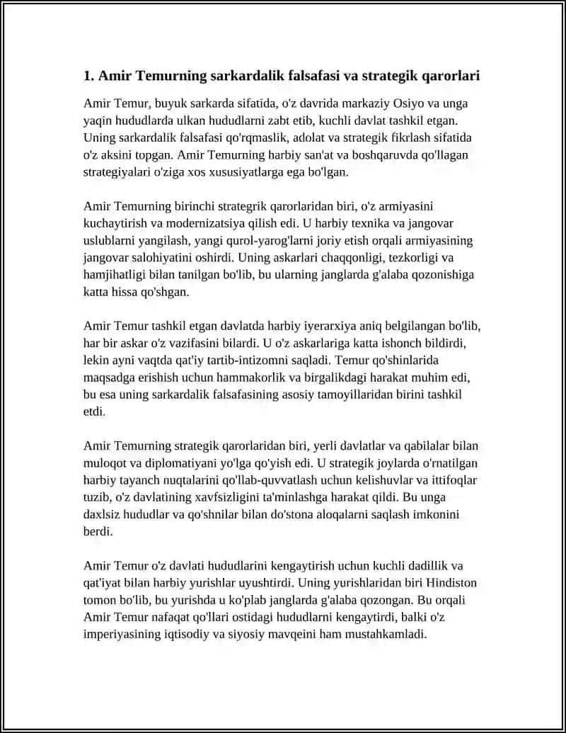 AMIR TEMUR BUYUK SARKARDA SIFATIDA 3