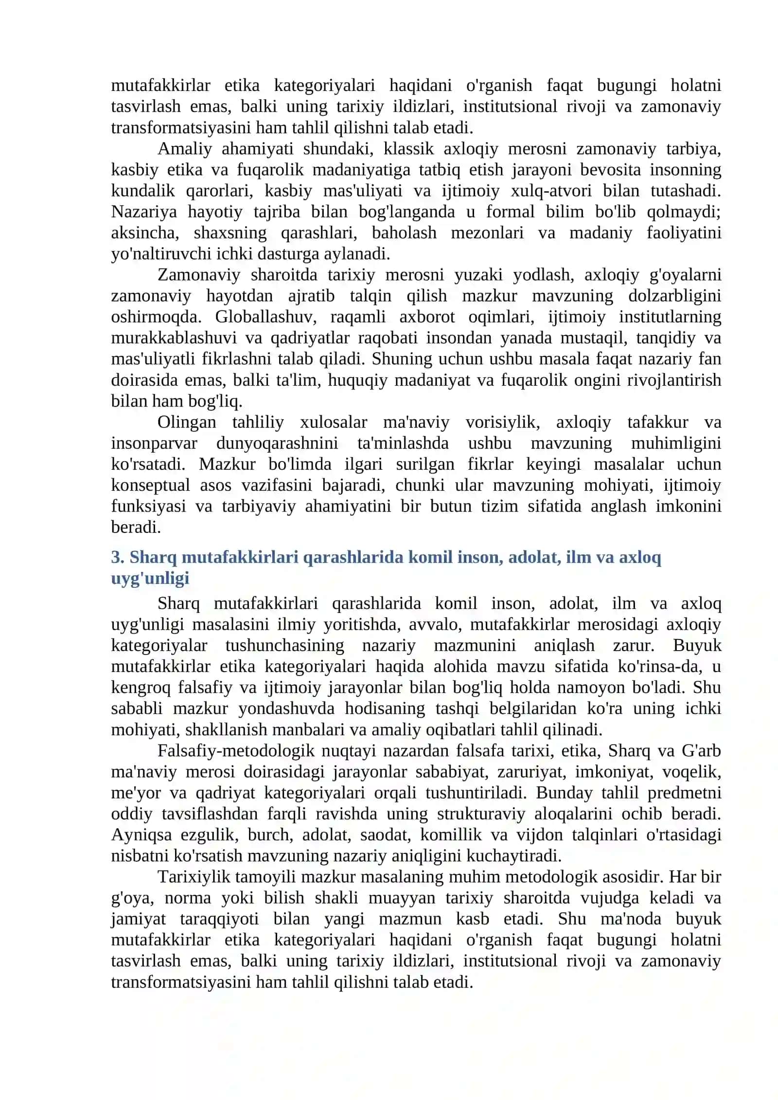 Buyuk Mutafakkirlar Etika Kategoriyalari Haqida 3