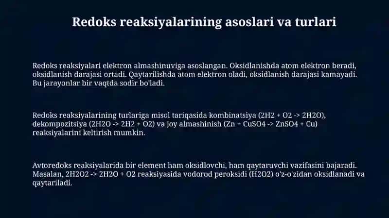 Redoks sistemalar 3