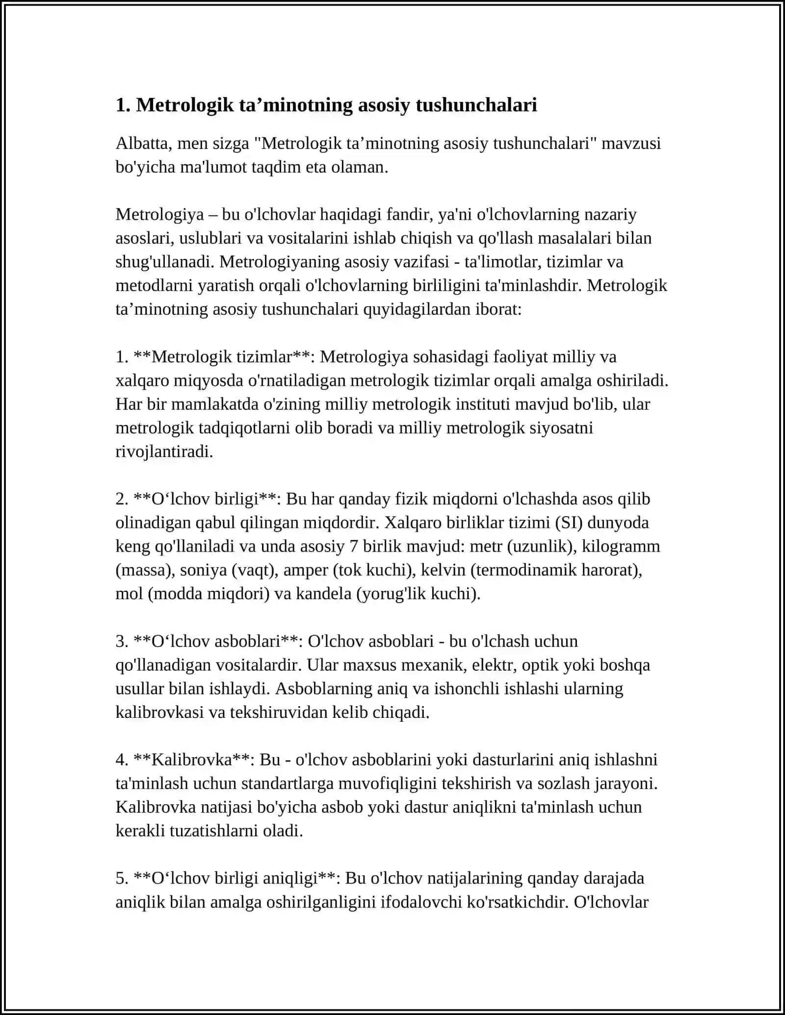 METROLOGIK TA’MINOT VA UNING TURLARI 3