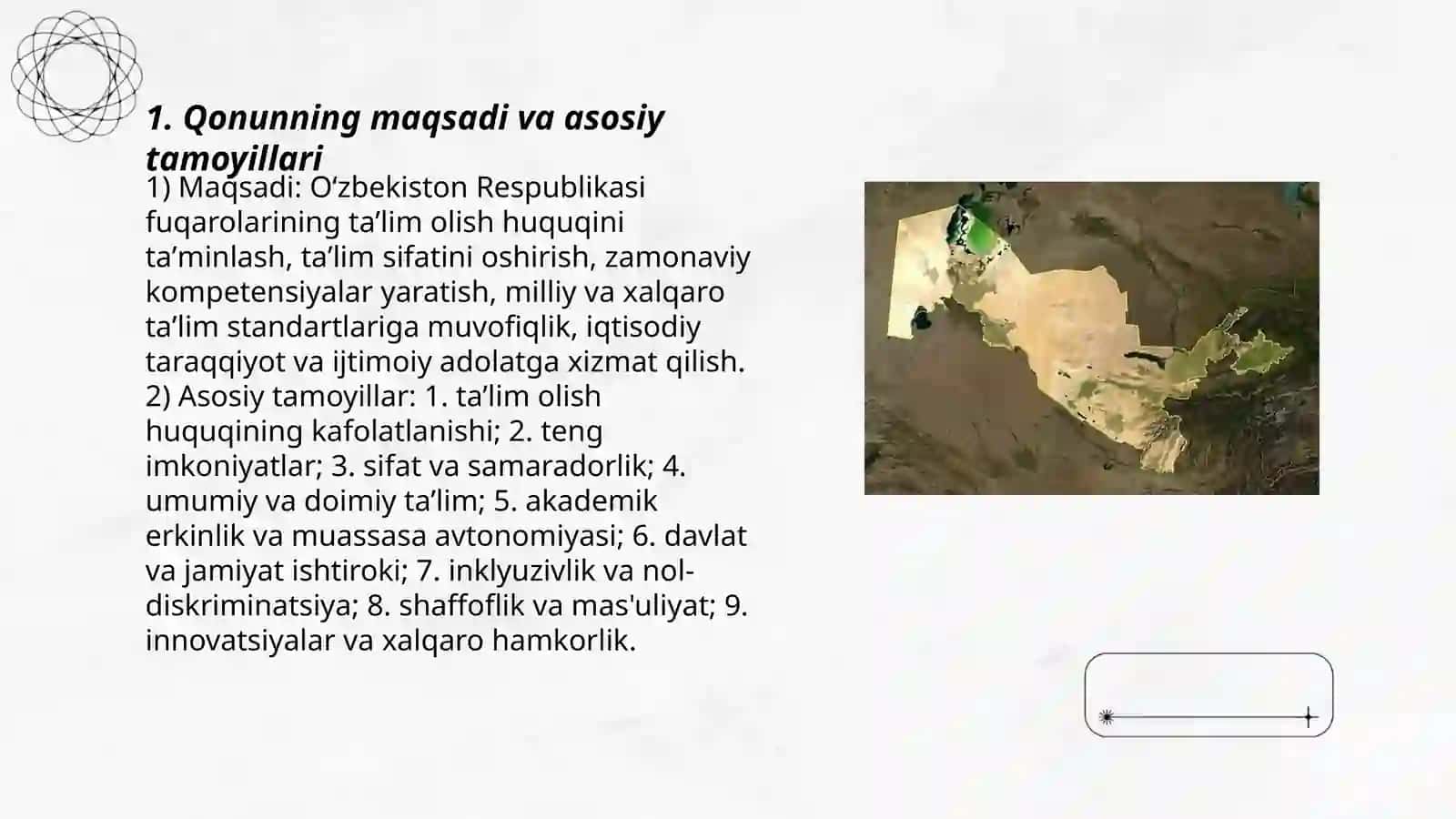 Oʻzbekiston Respublikasining ta’lim toʻgʻrisidagi qonuni 3