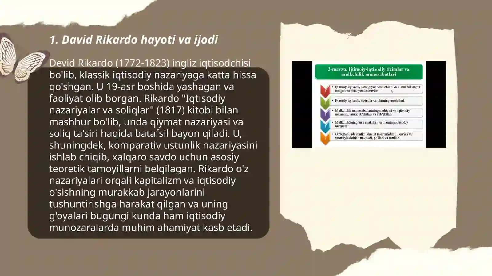 David Rikardoning iqtisodiy nazariyalari 3
