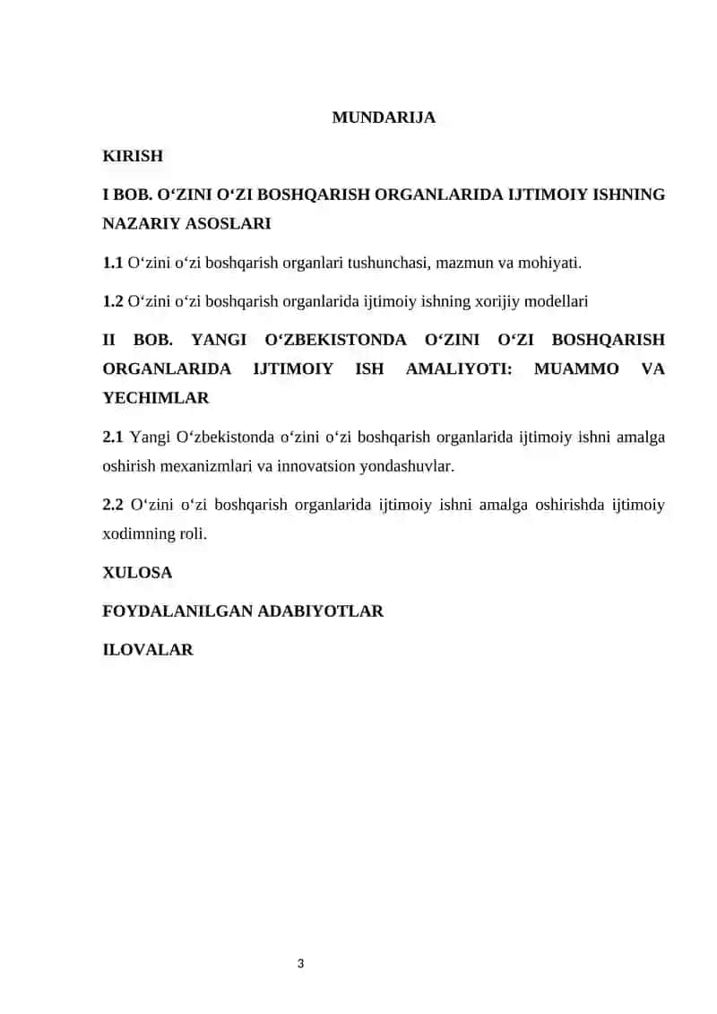 O’ZINI O’ZI BOSHQARISH ORGANLARIDA IJTIMOIY ISH AMALIYOTI 3