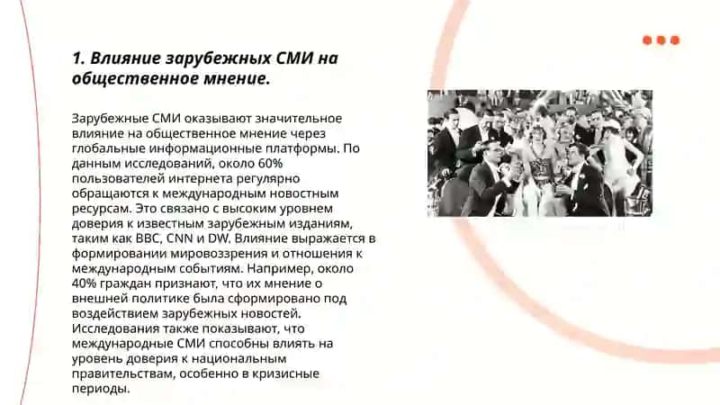 Роль зарубежных СМИ медиапространстве 3