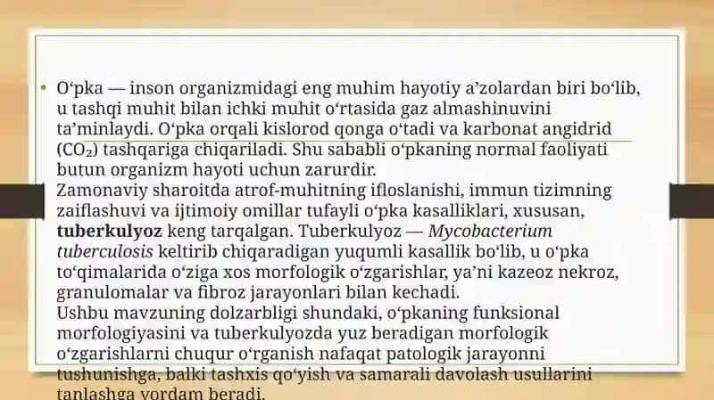 O‘pkavauning funksional morfologiyasi 3