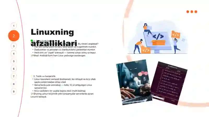 Linux operatsion tizimi va uning distributivlari 3