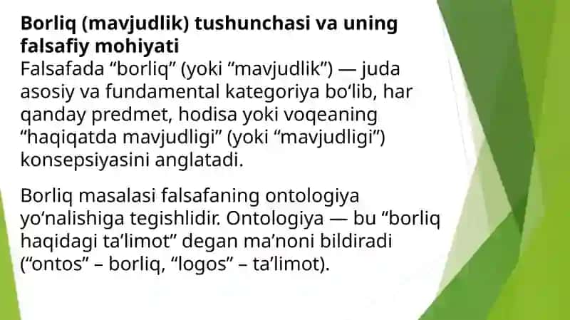 G’arb mutafakkirlarining borliq haqidagi ta’limotlari 3