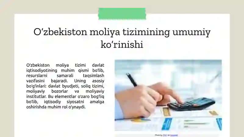 O‘zbekiston Moliya Tizimi 3