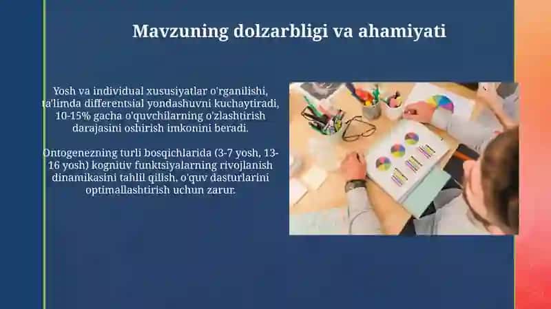 Yosh va individual xususiyatlar tahlili 3