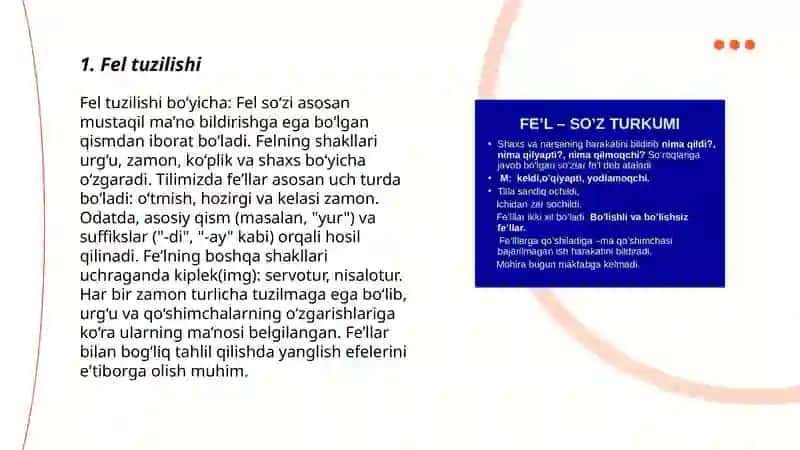 4-sinfda fe'lni o'rganish 3