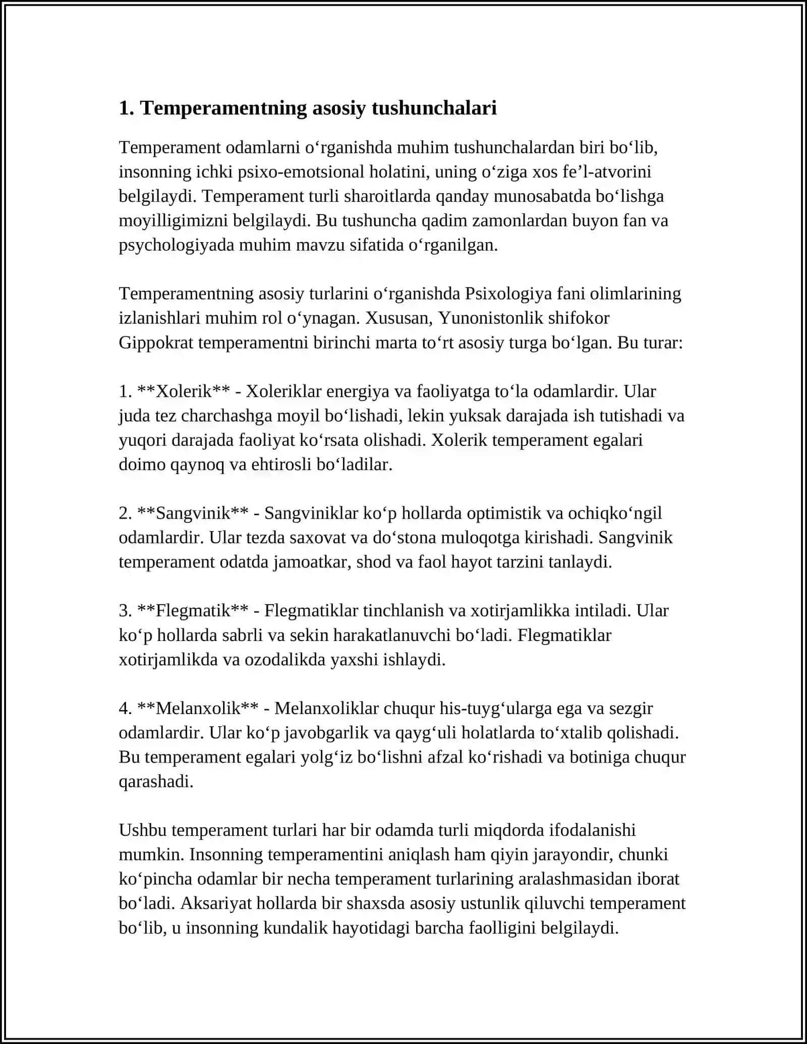 TEMPERAMENT VA UNING NAZARIYALARI 3