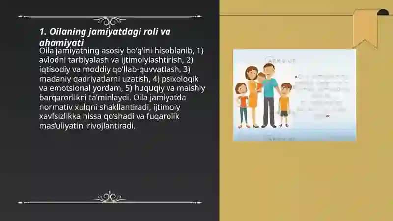Oila jamiyatning asosiy boʻgʻini 3