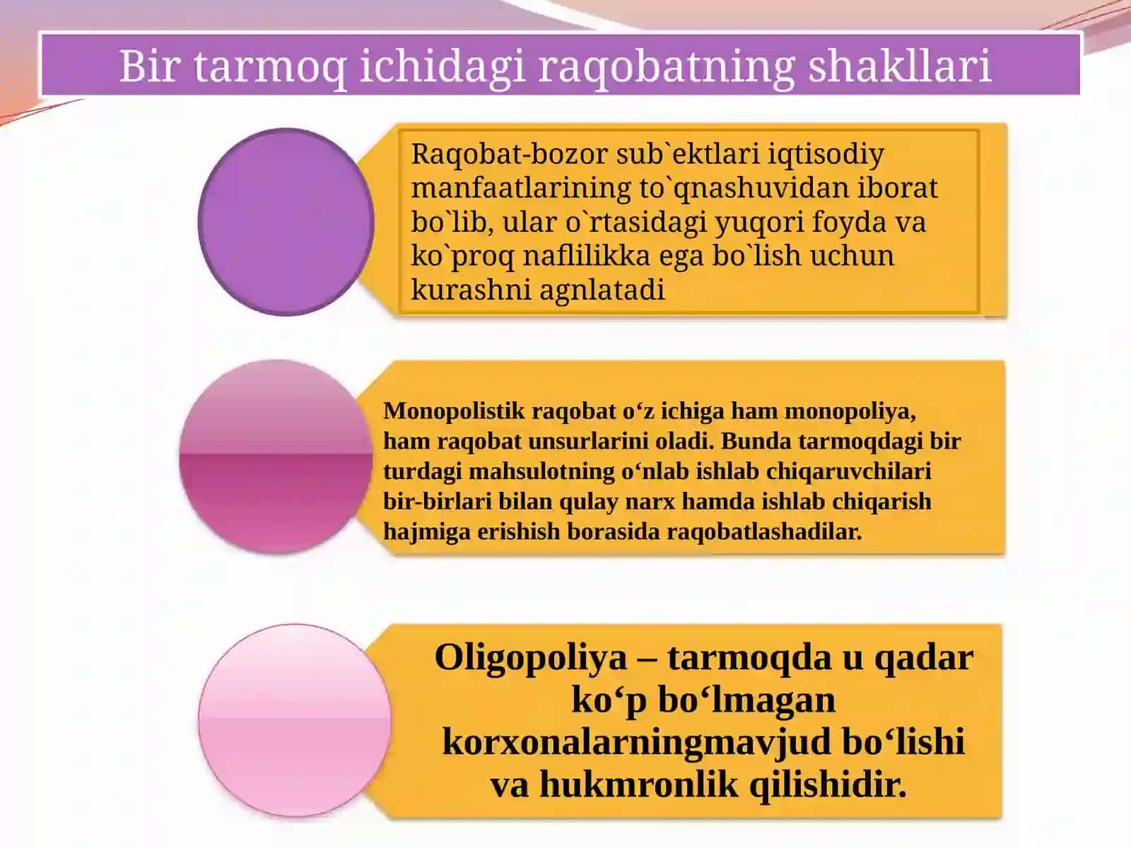 Raqobat va bozorlar 3