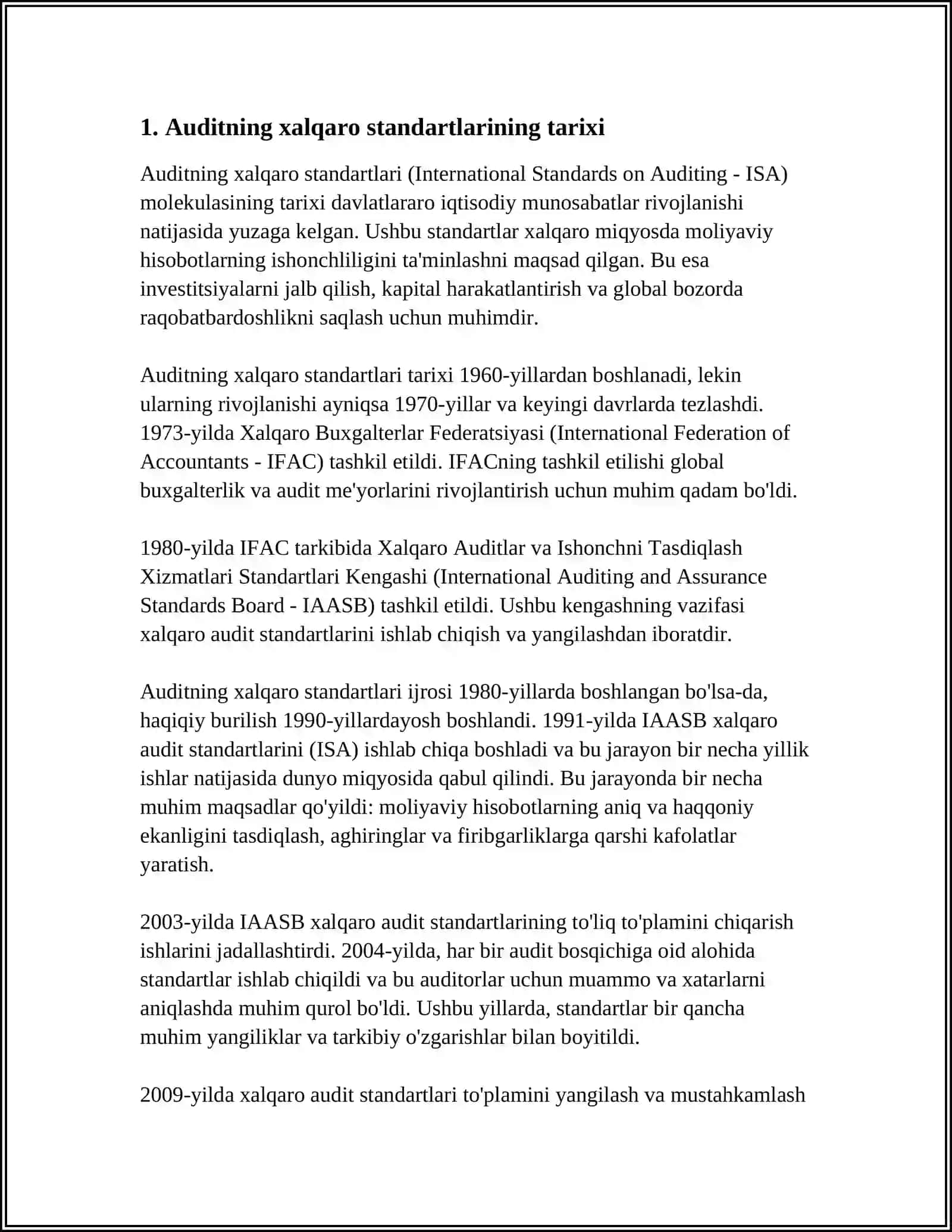 AUDITNI XALQARO STANDARTLARI 3