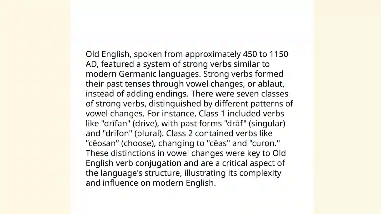 Verb conjugation, tense, and mood in Old and Middle English 3