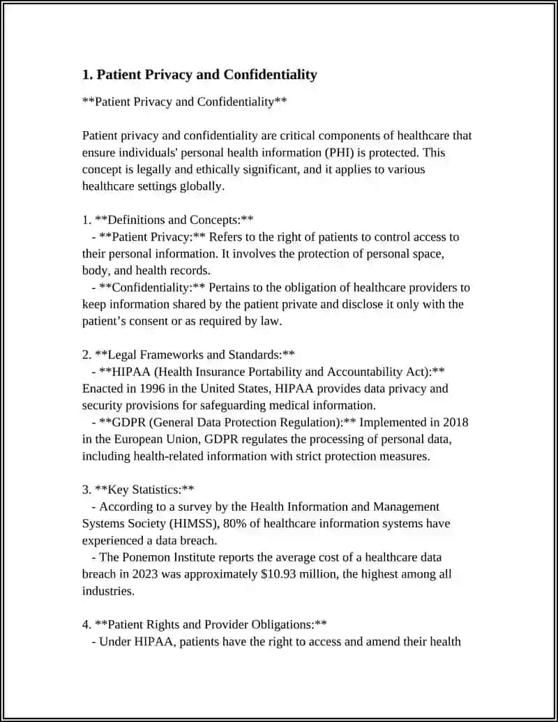 Patient Privacy and Confidentiality 3