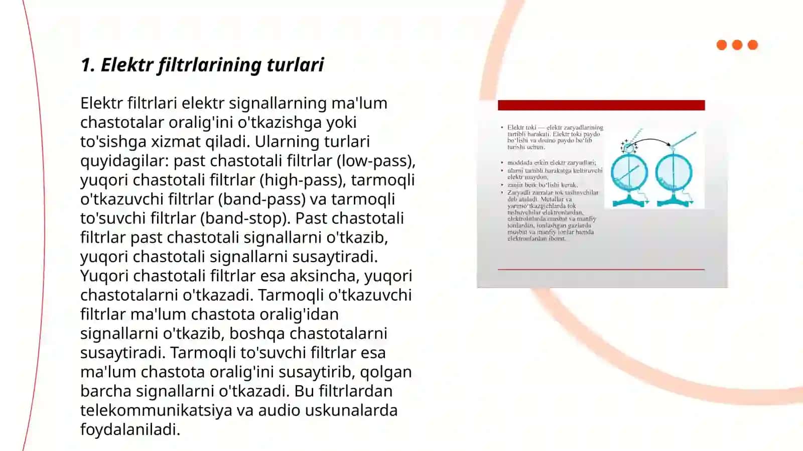 Elektr filtrlari 3