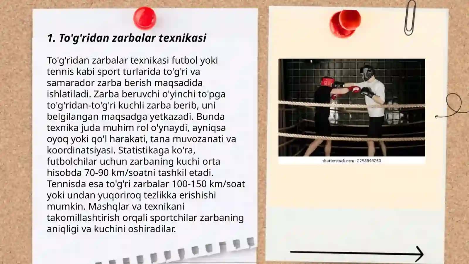To'g'ridan zarbalar texnikasi 3