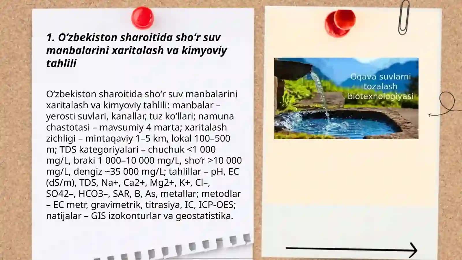 Oʻzbekiston sharoitida shoʻr suvlarni chuchuklashtirish gʻoyasini yaratish 3