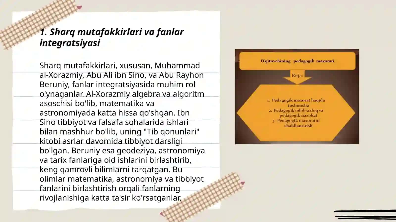Sharq mutafakkirlari va fanlar integratsiyasi 3