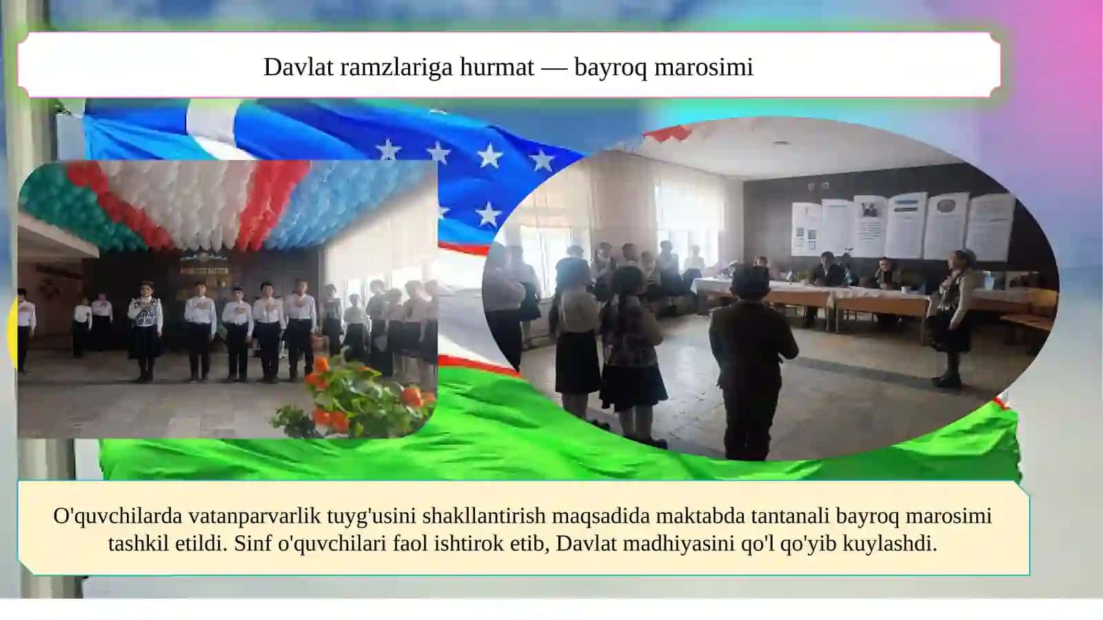 Sinf rahbarining yillik hisoboti     YILLIK HISOBOT 3