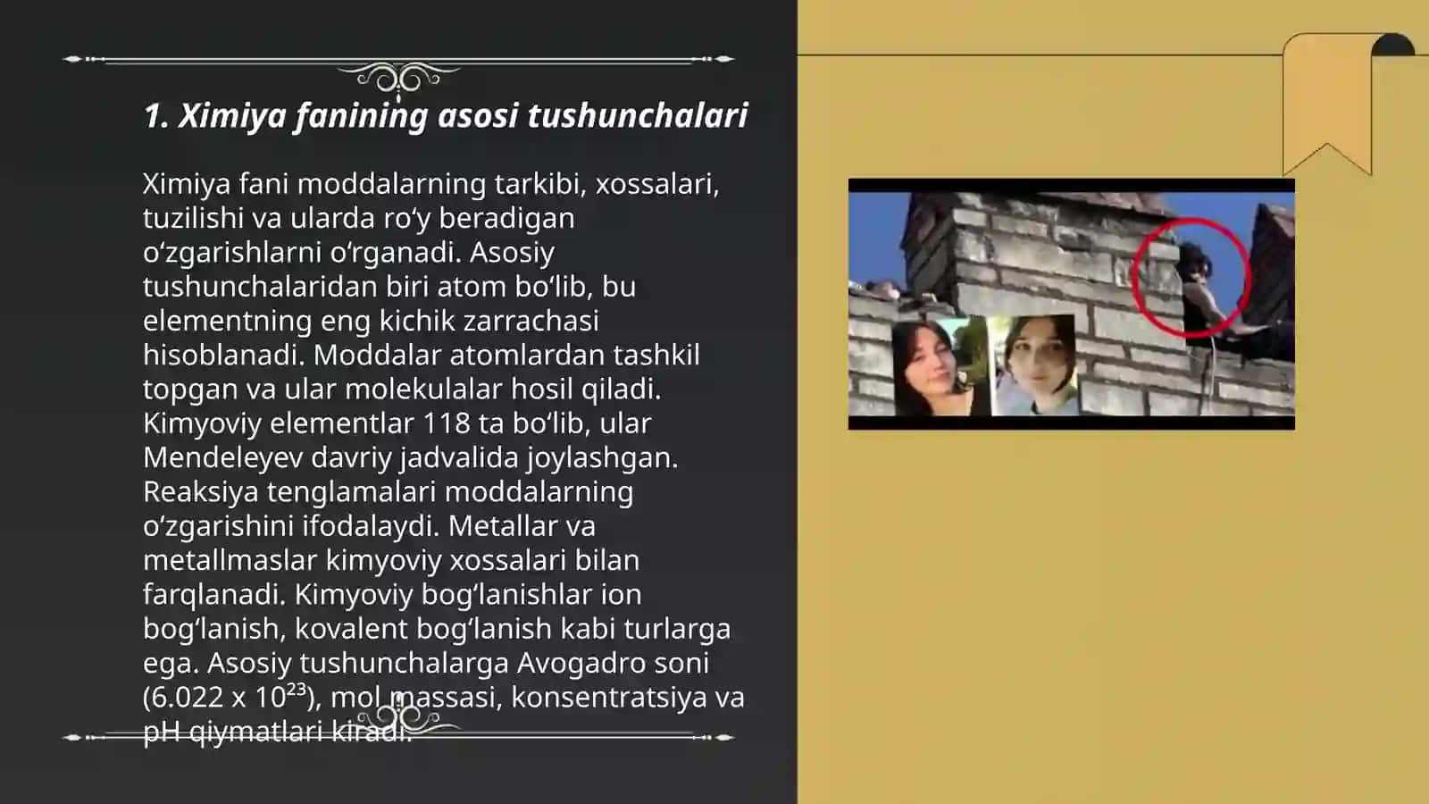 Ximiya fanining asosi tushunchalari 3
