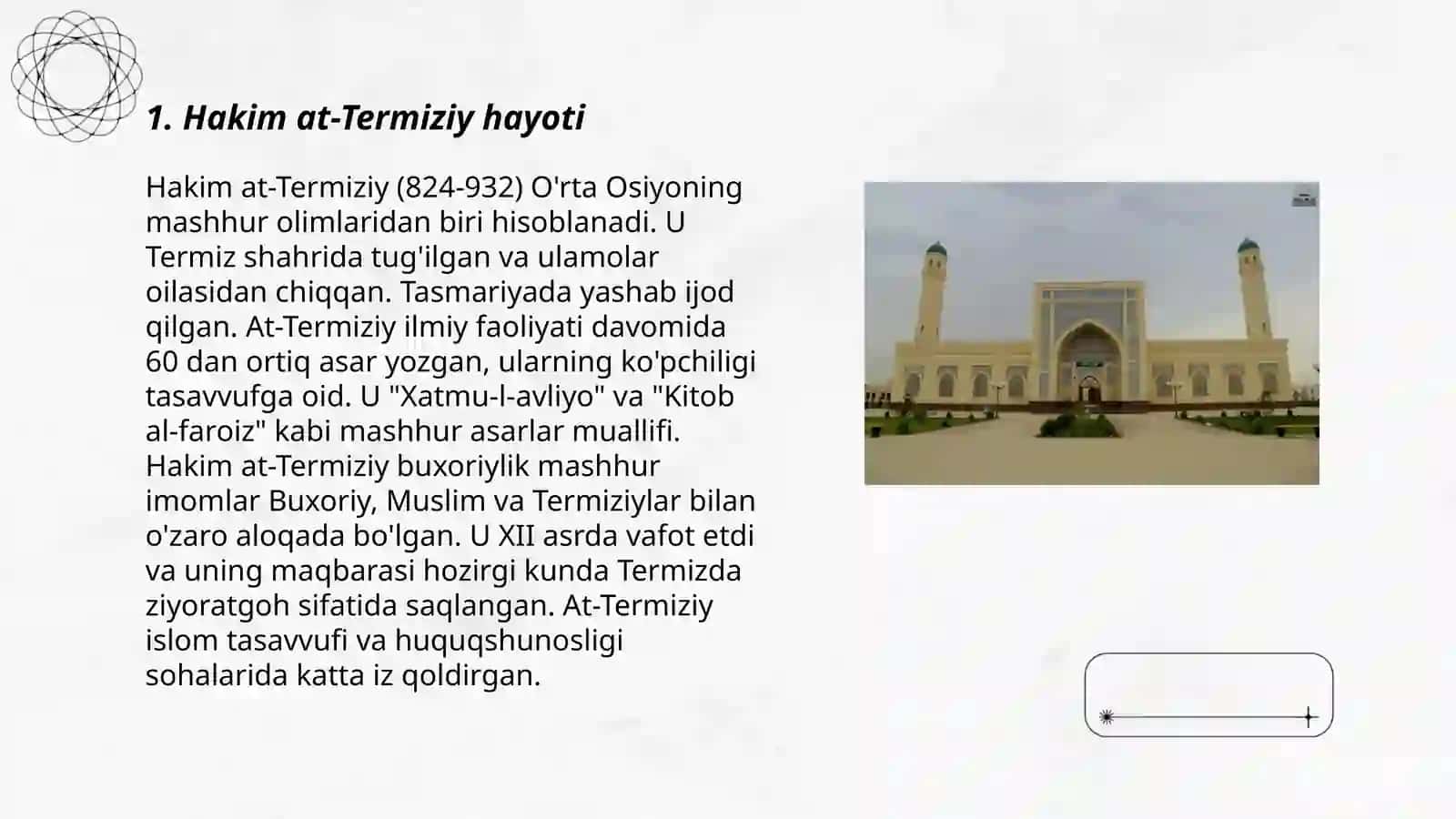 Hakim at-Termiziy hayoti 3
