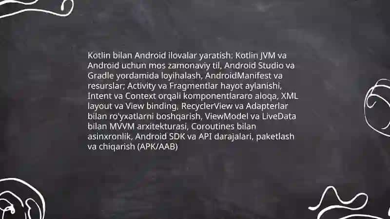 Kotlin bilan Android ilovalar yaratish 3