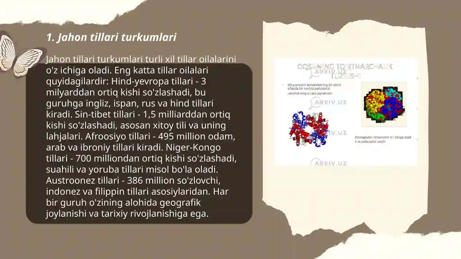 Jahon tillari turkumlari 3