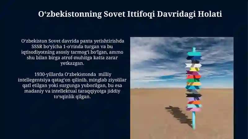 Oʻzbekistonning Sovet Ittifoqi Davridagi Holati 3