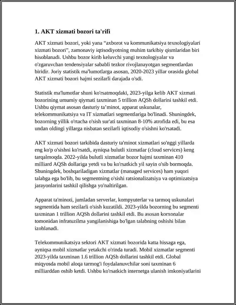AKT xizmati bozori ta'rifi 3