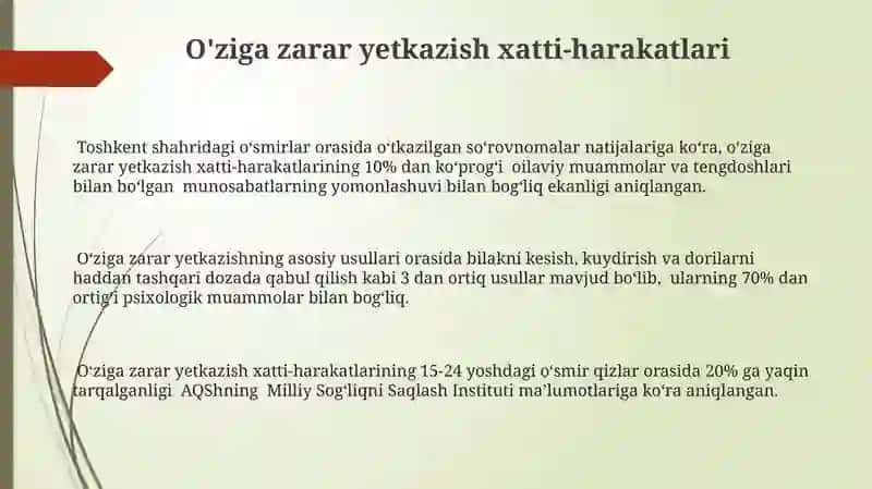 Voyaga yetmaganlarda Xulq og'ishi 3