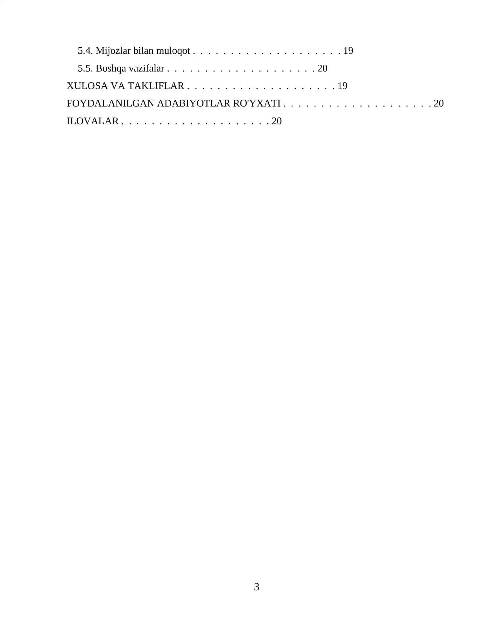 Pedagokika va Psixologiya - malakaviy amaliyot 3