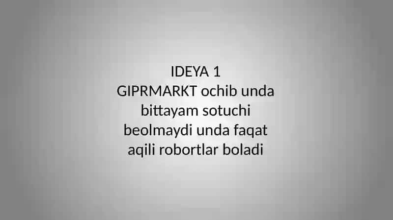 Biznes g'oya 3