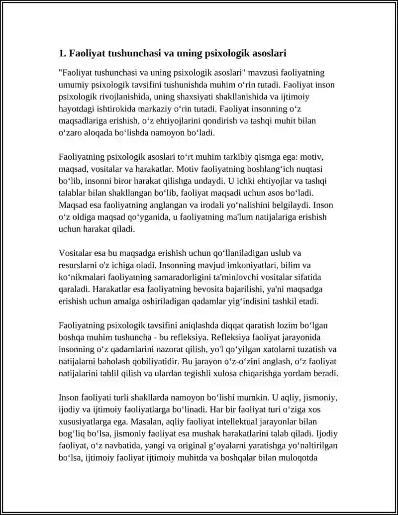 FAOLIYATNING UMUMIY PSIXOLOGIK TAVSIFI 3