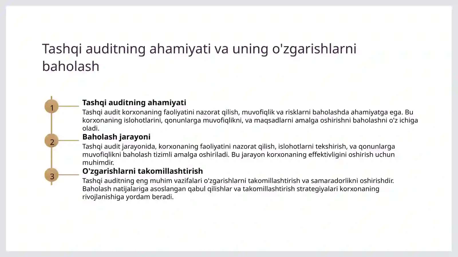 Ichki audit vazifasi 3