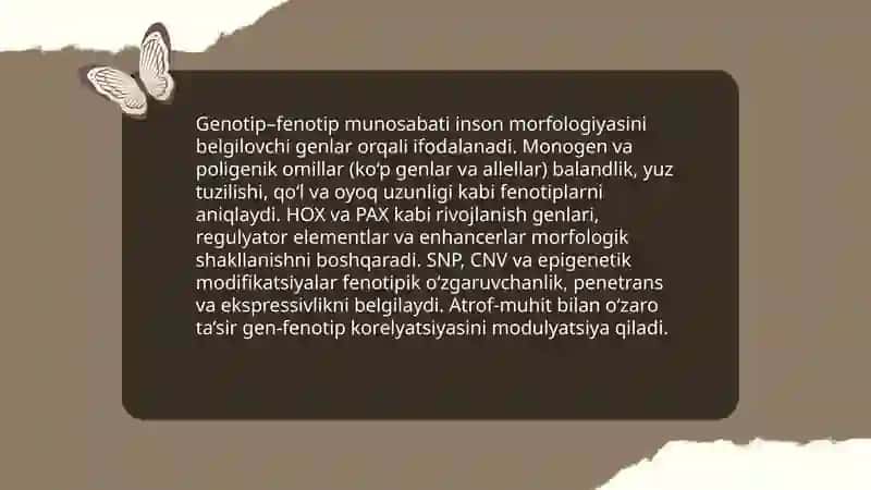 Genetik va morfologik yondashuvlar 3