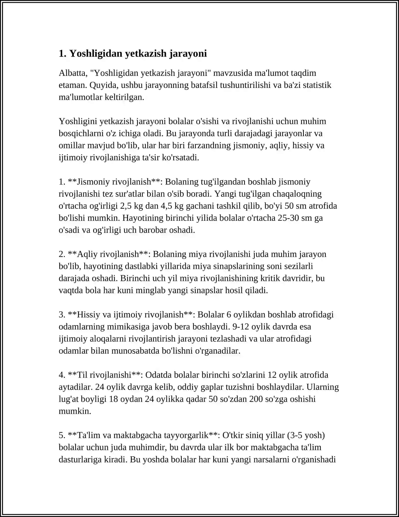 VOYAGA YETGANKIK VA YETUKLIK 3