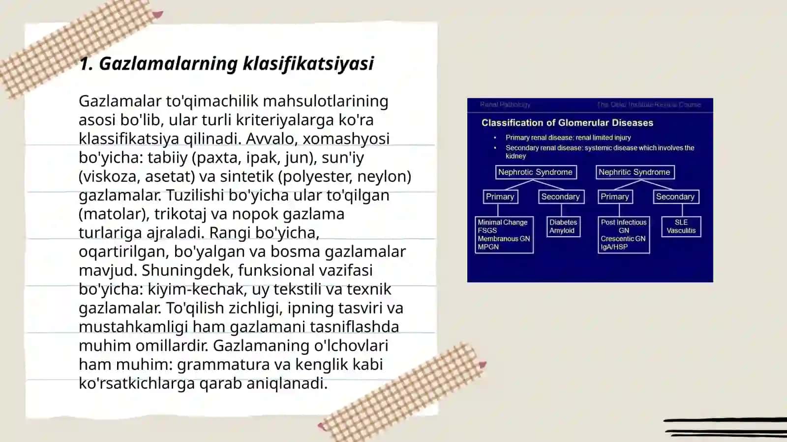 Gazlamalarning klasifikatsiyasi 3