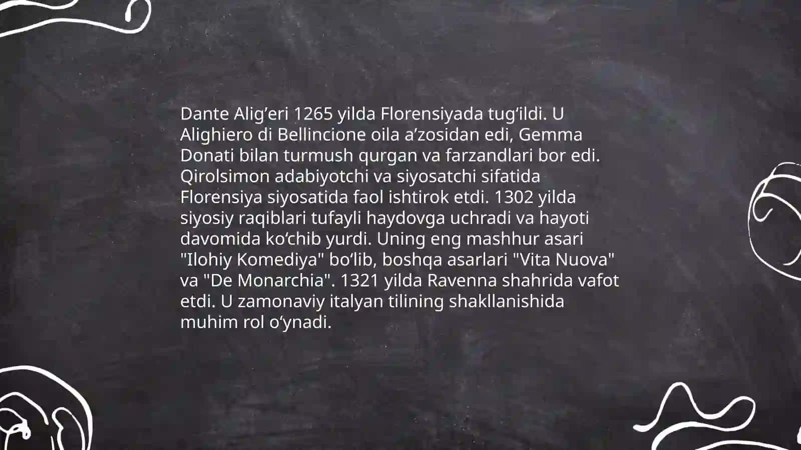Dante Aligʼeri haqida 3