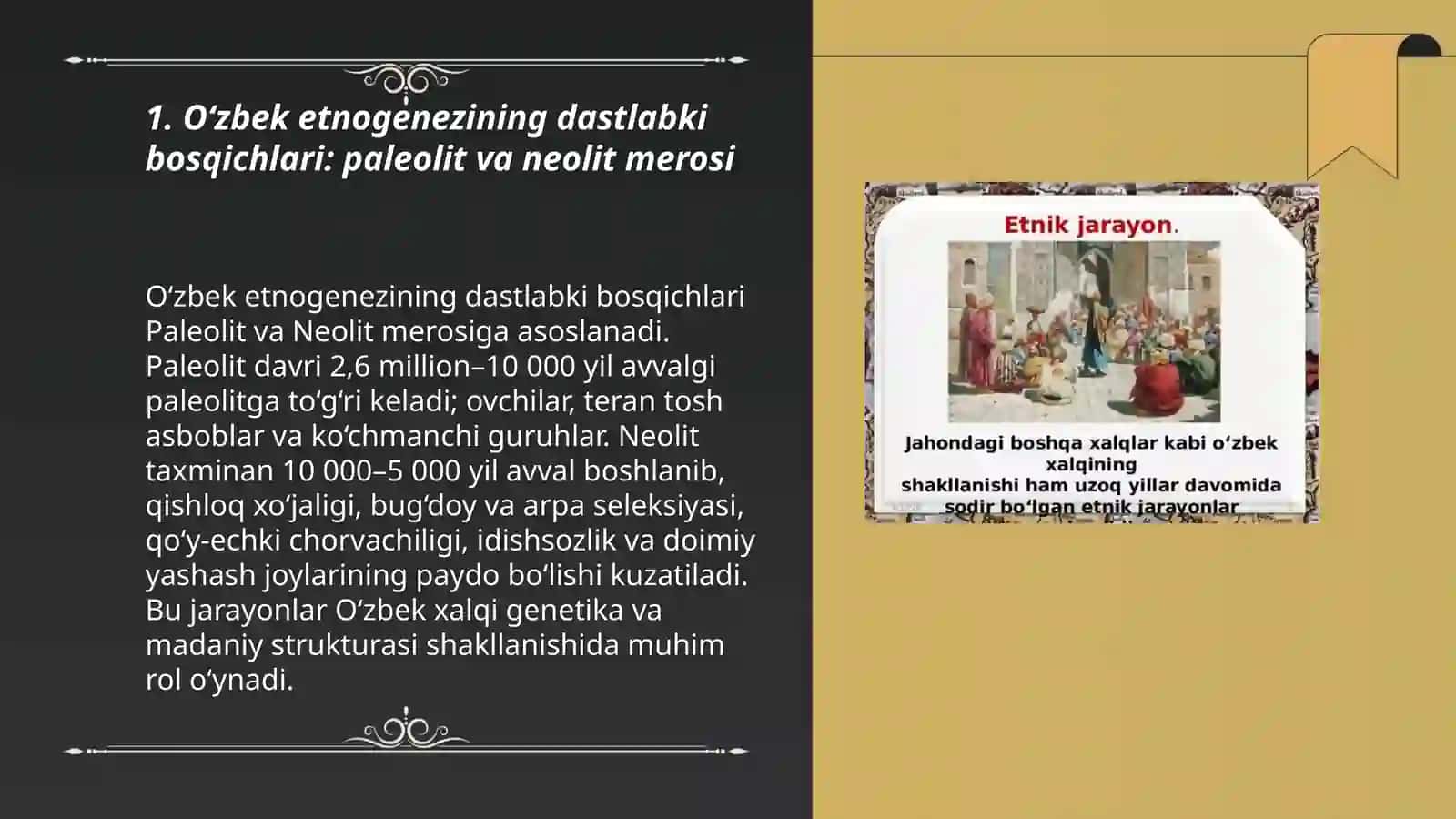 O‘zbek xalqi etnigenezi va etnik tarixi bosqichlari 3