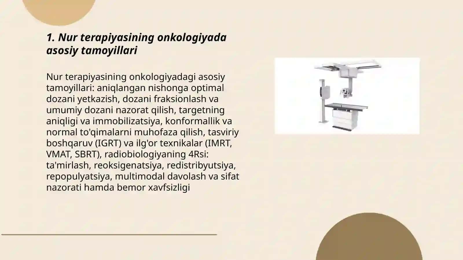 O'sma va boshqa kasalliklarni nur terapiyasi 3