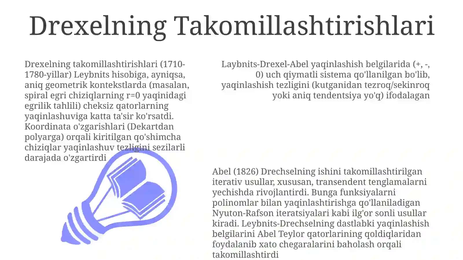 Ixtiyoriy hadli qatorlar va ular yaqinlashishning Leybinist Drexle Abel alomatlari 3