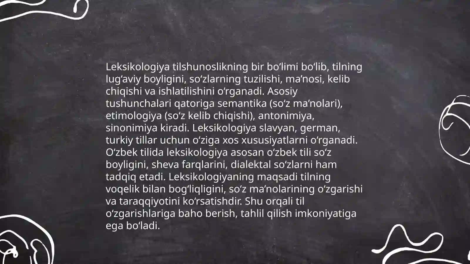 Leksikologiya. Okkasional va usual maʼno 3