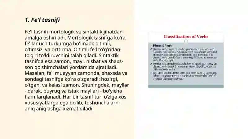 Fe'l so'z turkumi 3