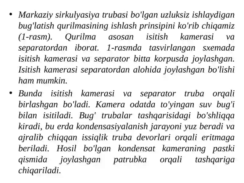 Isitish Bug'latish Sovitish Va Kondeksiya Lanish Jarayoni 3