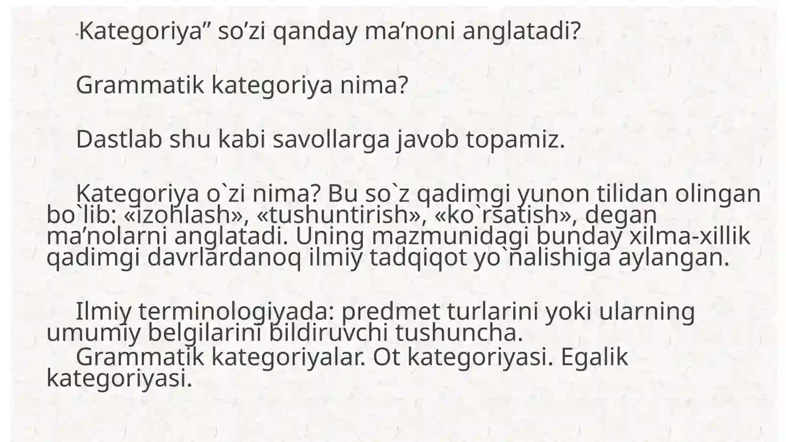 OTLARNING GRAMMATIKKATEGORIYALARI 3