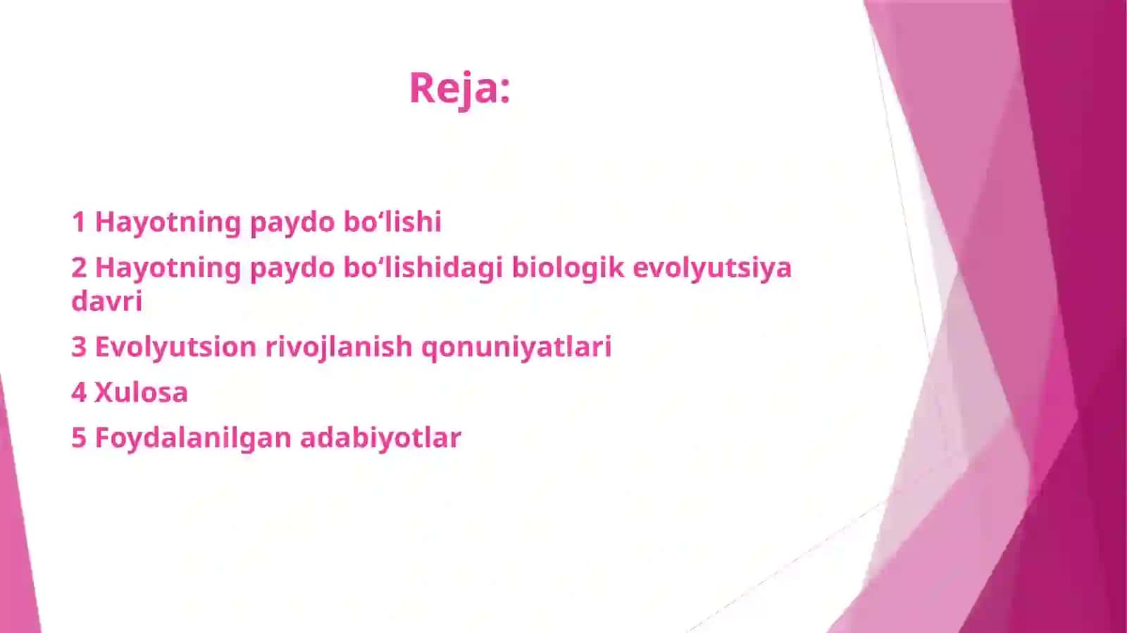 Evolyutsiya nazariyasi 3