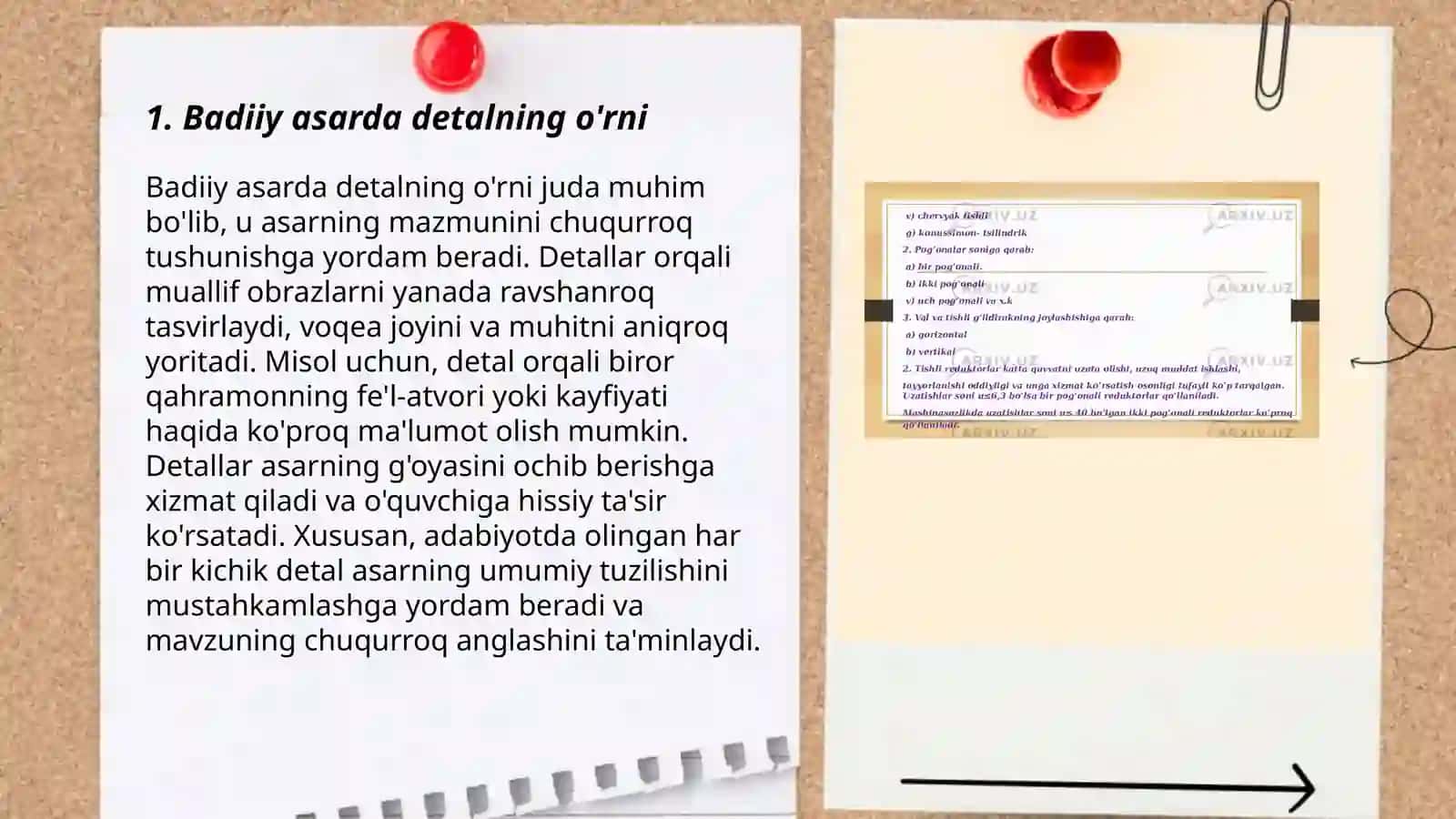 Badiiy asarda detal mavzusi 3